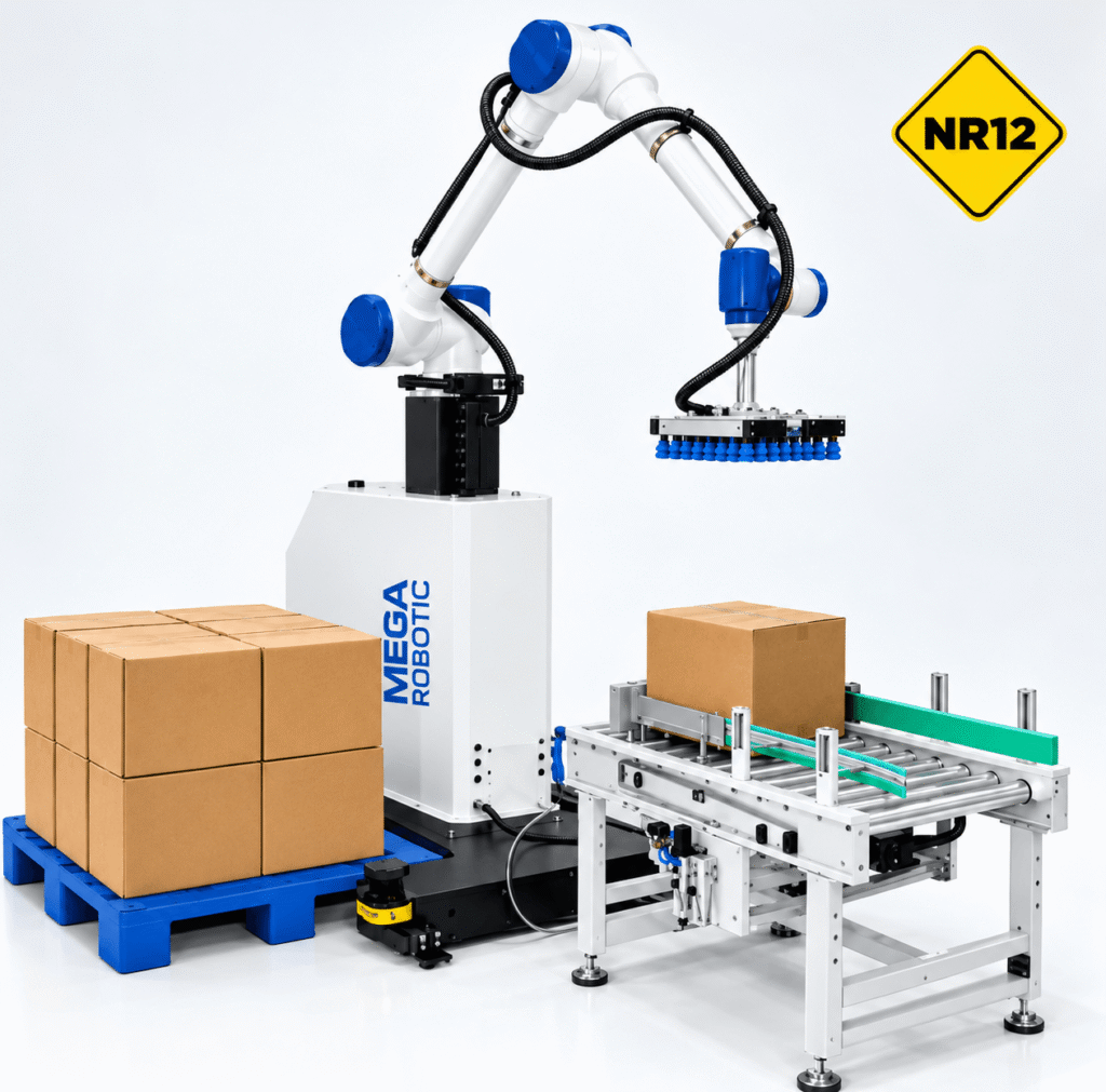 MR30 - Célula de Paletização colaborativa Industrial 30KG de carga (Ideal para todos os produtos)